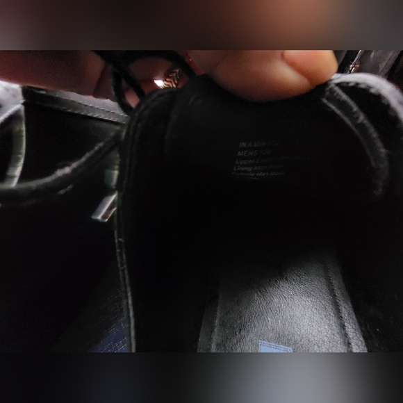 Kenneth Cole Reaction In A Min-ute 12M Black Leather Oxfords Dress Shoes Men's - Picture 9 of 9